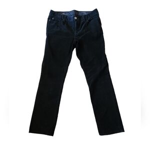 Eddie Bauer Black Modern Slim Straight Corduroy Pants